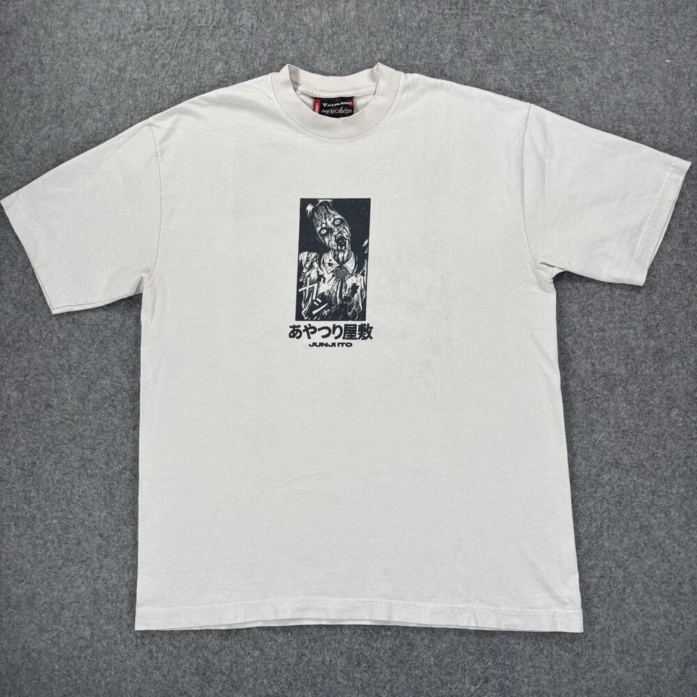 Hypland Junji Ito Marionette Mansion Shirt Off White Graphic Tee Men’s Large